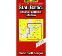 Stati baltici. Carta stradale 1:750.000