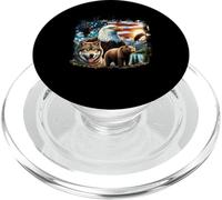 Stati Uniti Animali Aquile Calve Grizzly Orso Lupo Wilderness Natura PopSockets PopGrip per MagSafe