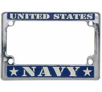 Stati Uniti Blu Navy Force Targa Telaio Porta, Cromo - 18.4cm x 12.7cm