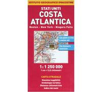 Stati Uniti. Costa Atlantica. Boston, New York, Niagara Falls 1:1.250.000