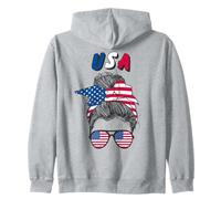 Stati Uniti d'America, Bandiera Americana, Ragazza USA, Donne Americane Ragazze Felpa con Cappuccio