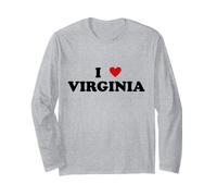 Stati Uniti d'America I Heart State - I Love Virginia Maglia a Manica