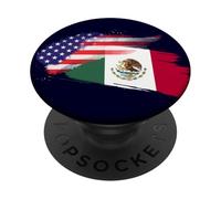 Stati Uniti d'America Messico Messicano Americano Hybrid Flag PopSockets PopGrip Adesivo