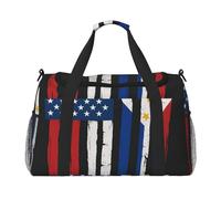 Stati Uniti e Filippine Stampa Ampio Spazio Viaggio Duffle Bag Carry On Tote 50x33x25,9 cm Elegante Tote per Palestra