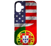 Stati Uniti e Portogallo Yin Yang - Portoghese americano Custodia per iPhone 16 Plus