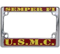 STATI UNITI Marine Corps Semper Fi Targa Telaio Porta, Cromo - 18.4cm x 12.7cm