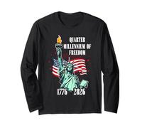 Stati Uniti Quarter Millennium Freedom Eagle Statua Bandiera Maglia a Manica