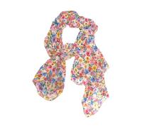 Stati Uniti Rose Bellezza Fiori Estivi Colorato Lungo fazzoletto da collo seta sciarpa testa per le donne per l'inverno chal para mujer