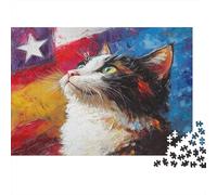 Stati Uniti Shorthair Puzzle Impossibili 1000 Pezzi Oil Painting Arte Decorazione Per La Casa. Rilassamento E Intelligence Per Adulti E Bambini Da 12 Anni 1000pcs (75x50cm)