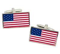 Stati Uniti USA 1777-1795 Bandiera Gemelli IN Cromata Scatola Regalo