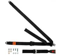 Statica Posteriore Sedile Cintura per Volkswagen Derby Saloon 5dr 1975-1994 Nero