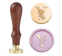 Statice - Timbro per ceralacca, con lettera Y, 25 mm, in ottone, per buste, inviti o regali di San Valentino