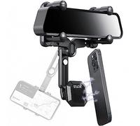 Statik Hypermount - Supporto magnetico per specchietto retrovisore per auto, universale, regolabile, multifunzione, girevole a 360 e retrattile, per auto, con magnete per montaggio a specchio