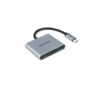 Station Dock USB Type C DICOTA D32063 Argento 4K Ultra HD