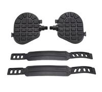 Stationary Bike Accessories - Universal Pedal Upgrade, Smooth Rotation Adjustable Pedals with Secure Grip, Reinforced Cycling Footrests for Indoor Bike | Gym Workouts, Cardio Exercises, Spin Training