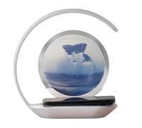 Stationcharge Wireless - Lampada paesaggio dinamica, caricatore wireless per lampada a sabbia mobile - tappetino magnetico per tavolo sabbia,caricatore decorativo LED