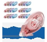 STATIONERY ISLAND 24Pcs Colla a Nastro, Colla Roller Biadesivo Adesivo. Nastro Biadesivo Trasparente Per Foto, Bricolage, Cartoline, Album Fotografici e Scapbooking - 8mmx6m