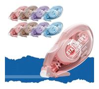STATIONERY ISLAND 8Pcs Colla a Nastro, Colla Roller Biadesivo Adesivo. Nastro Biadesivo Trasparente Per Foto, Bricolage, Cartoline, Album Fotografici e Scapbooking - 8mmx6m