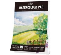 STATIONERY ISLAND A3 Carta Acquerello 300gr, 30 Fogli Per Acquerello, Album Da Disegno Professionale, Carta Per Acquerello, Ideale Per Pittura E Disegno Con Acquarello