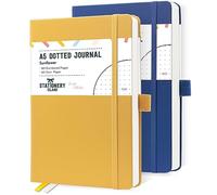 STATIONERY ISLAND bullet dotted journal A5 - Confezione da 2 - Quaderni a pois con copertina rigida con 180 pagine numerate, carta spessa 120 g/mq e dimensioni 14x21 cm - per tenere un diario