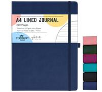 STATIONERY ISLAND Quaderno a Righe A4, 320 Pagine Spesse, Diario a Righe con Copertina Rigida da 100 g/m² per Scrivere, Lavorare, Studiare, Diario, Fiori