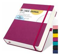 STATIONERY ISLAND Quaderno B5 Righe, 320 Pagine di Taccuino a Righe, Copertina Rigida Quaderno da 100 g/m² per Scrivere, Lavorare, Studiare, Diario,Colore bacca