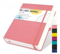 STATIONERY ISLAND Quaderno B5 Righe, 320 Pagine di Taccuino a Righe, Copertina Rigida Quaderno da 100 g/m² per Scrivere, Lavorare, Studiare, Diario,Rosa