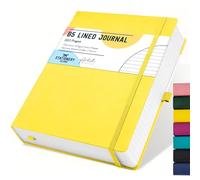 STATIONERY ISLAND Quaderno B5 Righe, 320 Pagine di Taccuino a Righe, Copertina Rigida Quaderno da 100 g/m² per Scrivere, Lavorare, Studiare, Diario,Giallo limone