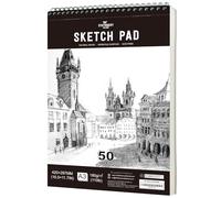 STATIONERY ISLAND Sketchbook, A3 Blocco da Disegno 180g/m² Carta Spessa, 100 Pagine/50 Fogli Rilegati a Spirale Album da Disegno 1 Pacco
