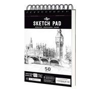 STATIONERY ISLAND Sketchbook, A5 Blocco da Disegno 180g/m² Carta Spessa, 100 Pagine/50 Fogli Rilegati a Spirale Album da Disegno 1 Pacco