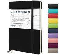 STATIONERY ISLAND Taccuino a Righe A5, Diario a Righe con Copertina Rigida con Carta Spessa Premium da 120 gsm, Taccuino a Righe con Copertina Rigida da 180 Pagine per Studiare, Pianificare, Diario