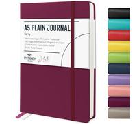 STATIONERY ISLAND Taccuino Sfoderato A5, Taccuino Semplice con Copertina Rigida con Carta Spessa Premium da 120 gsm, Taccuino Bianco