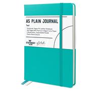 STATIONERY ISLAND Taccuino Sfoderato A5, Taccuino Semplice con Copertina Rigida con Carta Spessa Premium da 120 gsm, Taccuino Bianco