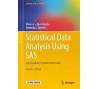 Statistical Data Analysis Using SAS: Intermediate Statistical Methods