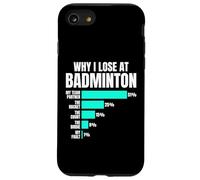Statistiche Divertenti Scuse Why I Lose At Badminton Custodia per iPhone SE (2020) / 7/8