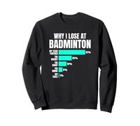 Statistiche Divertenti Scuse Why I Lose At Badminton Felpa