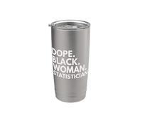 Statistico della donna nera droga statistici afroamericani Bicchiere termico in acciaio inox doppia parete