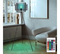 Stativleuchte Piantana RGB LED Nero Gabbia Telecomando Dimmerabile [EEK: Non valutato]
