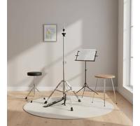 Stativo Hi-Hat Resistente Supporto Piatto Regolabile Base Stabile a Tre Gambe