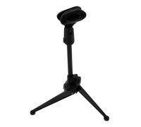 Stativo Microfono da Tavolo con Clip, Treppiede Regolabile 21-27, 5 Cm