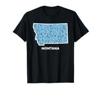 Stato Floreale del Montana Forget Me Not Flower Maglietta