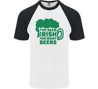Stato Irlandese per Molti Birre San Patrizio Giorno DA UOMO S/S Baseball T-Shirt
