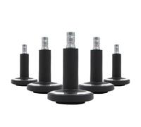 STATO-M | 11 mm | pavimento duro - Piedini per sedie Nero/Cromo