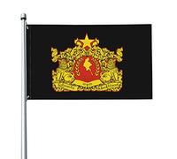Stato Myanmar Garden Flag Resistente Alle Intemperie Bandiere Da Giardino Durevole Bandiera Da Cortile Per Esterni All'Aperto Interni 90X150Cm