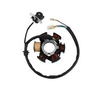 Statore Accensione Magneto Moto STATORE PIASTRA MAGNETO GENERATORE BOBINA Per GY6 125cc 150cc Rame Avviamento Magneto 6 Poli Alternatore Corrente