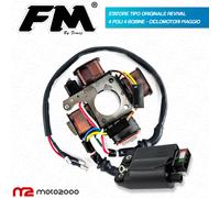 STATORE ELETTRONICO 4 POLI 4 BOBINE CON BOBINA PER PIAGGIO 50 SI / BRAVO / GRILL