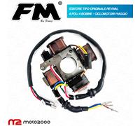 STATORE ELETTRONICO 4 POLI 4 BOBINE MOTORE PER PIAGGIO 50 SI / BRAVO / GRILLO /