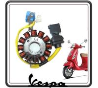 STATORE MAGNETE VOLANO CAMPO MAGNETICO GENERATORE DI CORRENTE PER PIAGGIO LIBERTY 125-150 - 200 DAL 2004 AL 2008 - VESPA LX 125 DAL 2006 AL 2008 ORIGINALE.