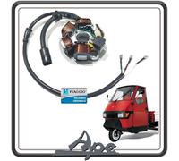 STATORE MAGNETE VOLANO GENERATORE DI CORRENTE 5 PIN 8 FILI PER PIAGGIO APE 50 TUTTI I MODELLI DAL 1982 AL 2017 - PIAGGIO VESPA PK 50 (1982-1984) VESPA PK S 125 (1982-1984) VMX5T ORIGINALE PIAGGIO.