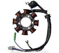 Statore: SGR Monofase 8 Poli Con Pick-Up Moto Motore Ricambi Ciclomotore